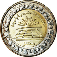 Coin, Egypt, Pound, 2019/AH1440, Fermes d'énergie solaire à Assouan, MS(63)