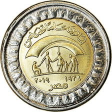Coin, Egypt, Pound, 2019/AH1440, Ministère de la Solidarité, MS(63)