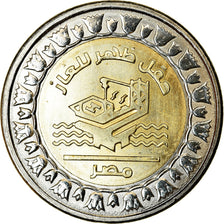 Coin, Egypt, Pound, 2019/AH1440, Ponts d'Assiout, MS(63), Bi-Metallic