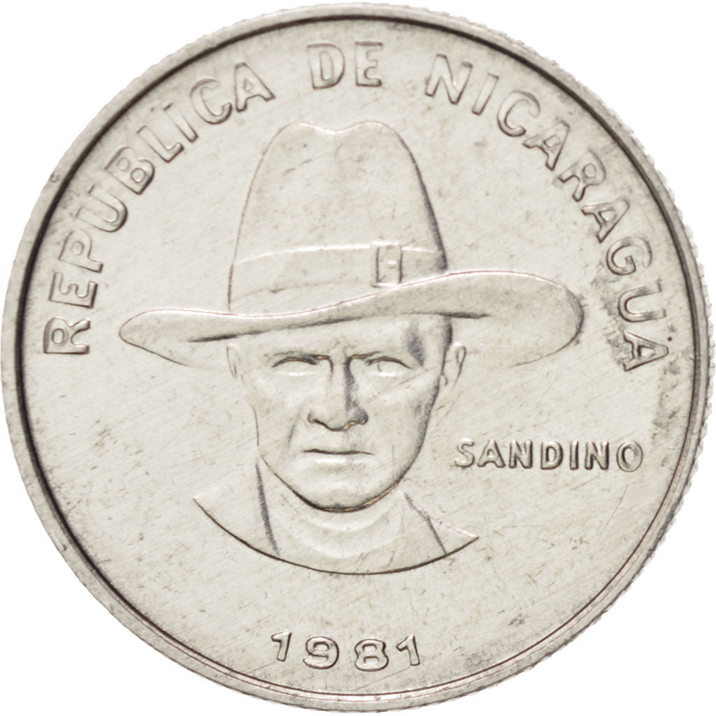 Nicaragua, 10 Centavos, 1981, AU(55-58), Aluminum, KM:50