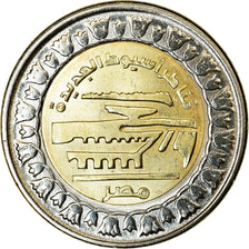 Coin, Egypt, Pound, 2019/AH1440, Nouveaux ponts d'Assiout, MS(63), Bi-Metallic