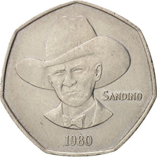 Nicaragua, 5 Cordobas, 1980, TTB+, Copper-nickel, KM:44