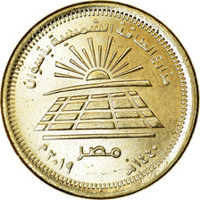 Coin, Egypt, 50 Piastres, 2019/AH1440, Fermes d'énergie solaire à Assouan