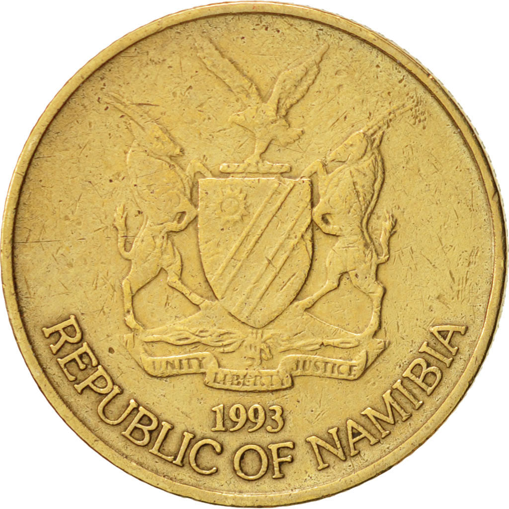 Namibia, Dollar, 1993, AU(50-53), Brass, KM:4