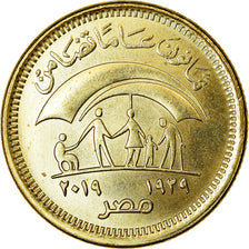 Coin, Egypt, 50 Piastres, 2019/AH1440, Ministère de la Solidarité, MS(63)