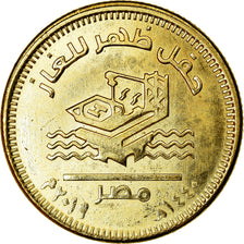 Coin, Egypt, 50 Piastres, 2019/AH1440, plateformes gazières, MS(63), Brass