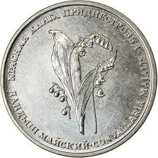Coin, Transnistria, Rouble, 2019, Muguet, MS(63), Nickel plated steel