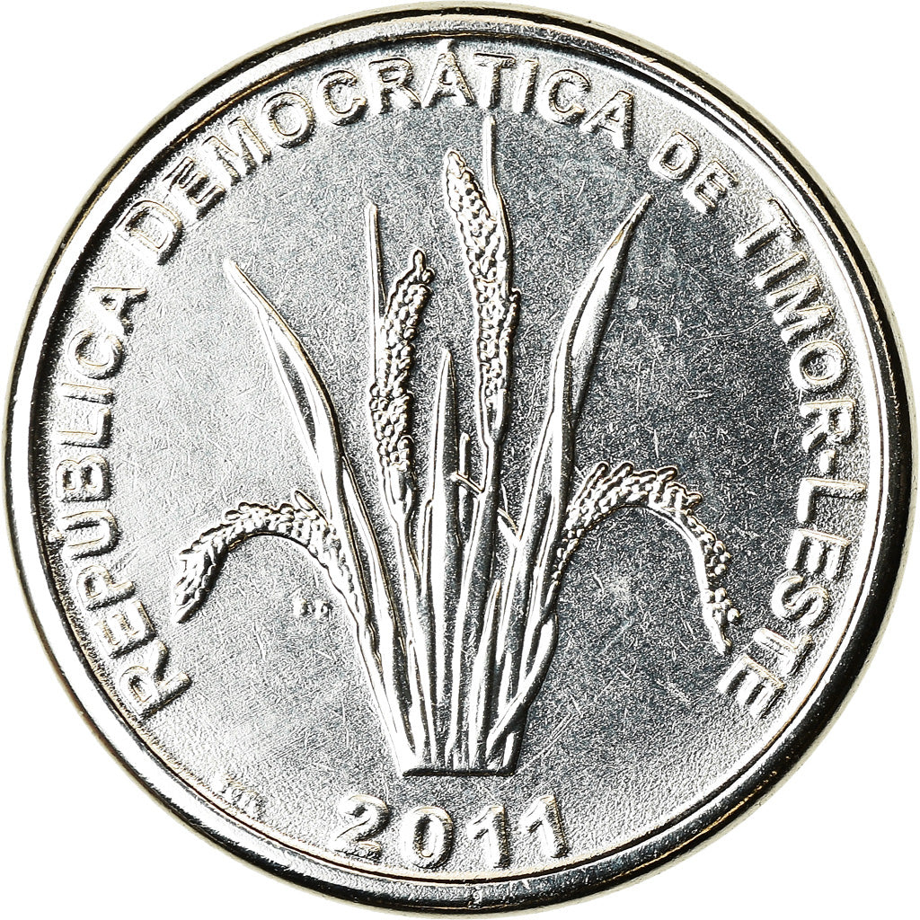Coin, EAST TIMOR, 5 Centavos, 2011, Lisbon, MS(63), Nickel Clad Steel, KM:2