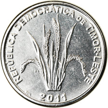 Coin, EAST TIMOR, 5 Centavos, 2011, Lisbon, MS(63), Nickel Clad Steel, KM:2
