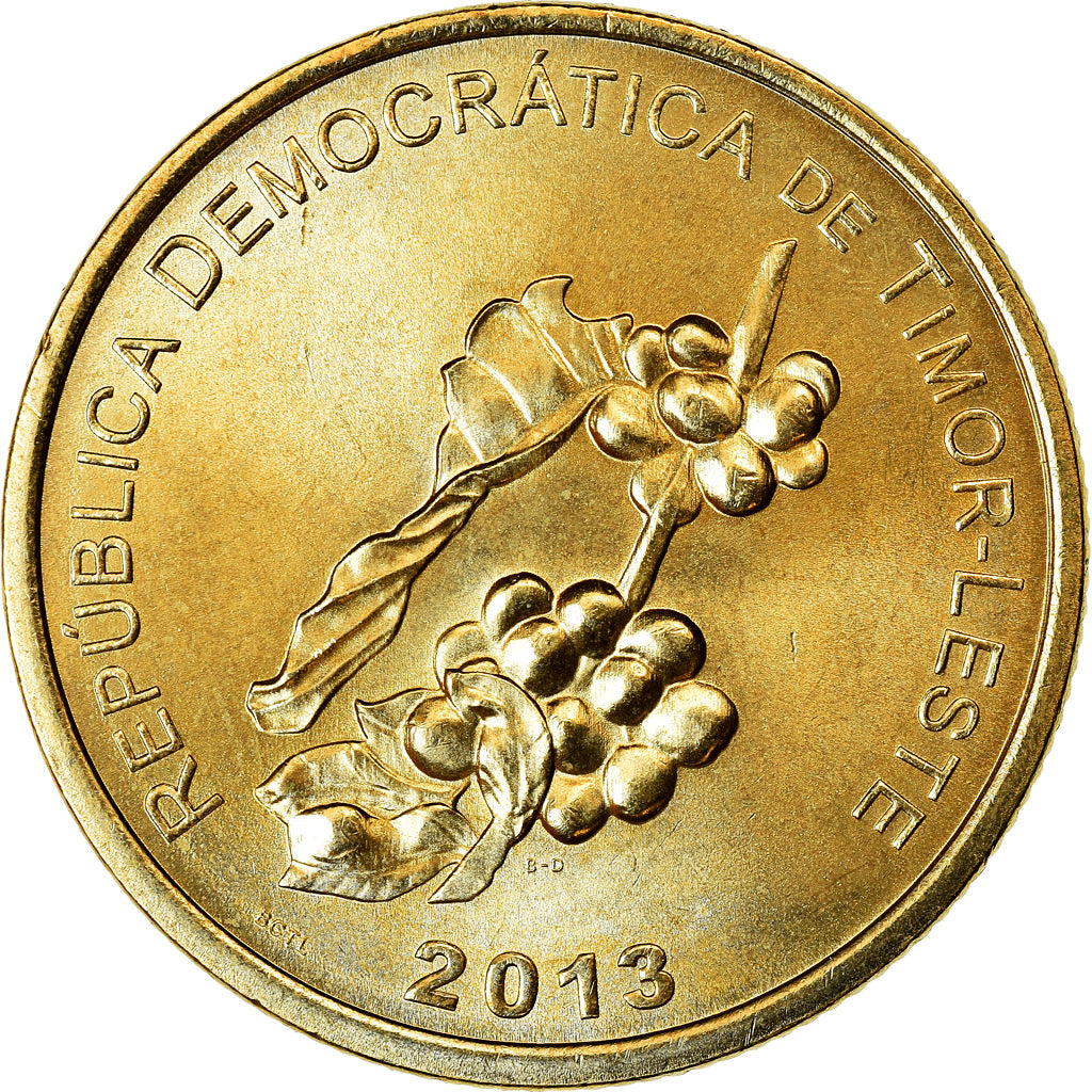 Coin, EAST TIMOR, 50 Centavos, 2013, Lisbon, MS(63), Nickel-brass, KM:5