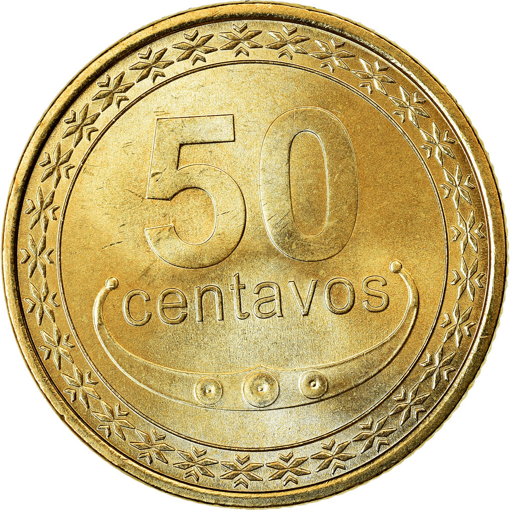 Coin, EAST TIMOR, 50 Centavos, 2013, Lisbon, MS(63), Nickel-brass, KM:5