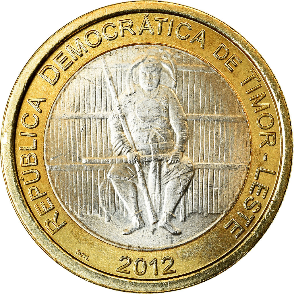 Coin, EAST TIMOR, 100 Centavos, 2012, Lisbon, MS(63), Bi-Metallic, KM:6