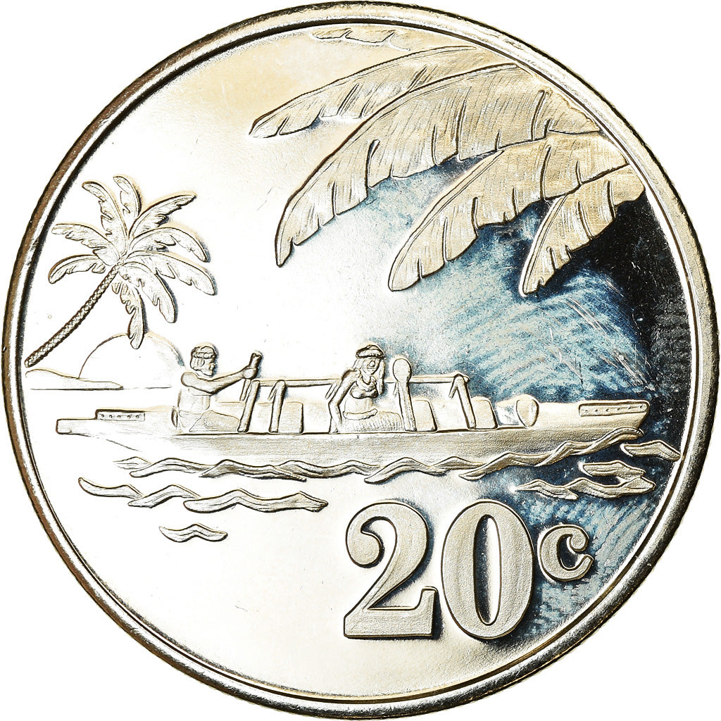 Moneta, Tokelau, 20 Cents, 2012, SPL, Rame-nichel