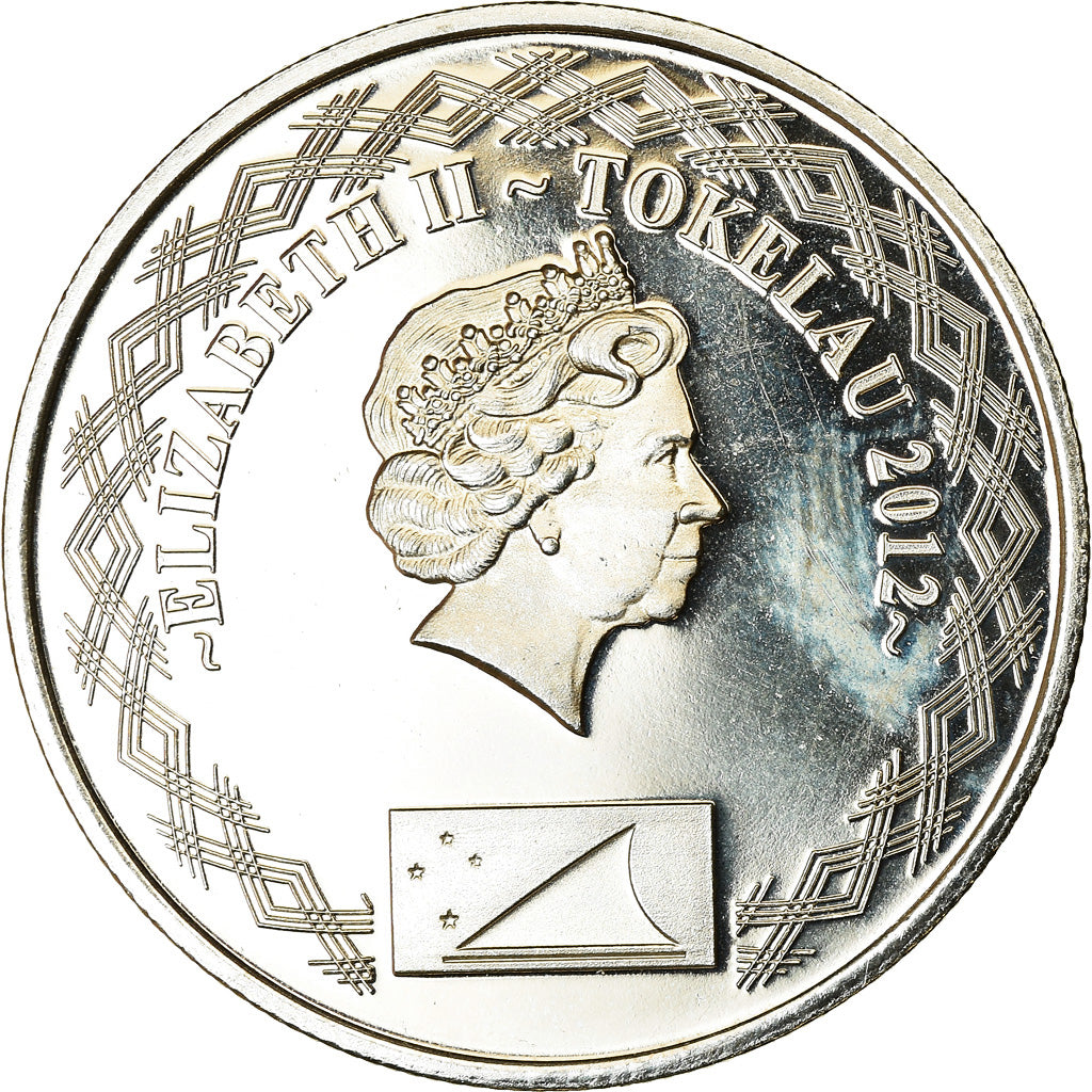 Coin, Tokelau, 20 Cents, 2012, MS(63), Cupro-nickel