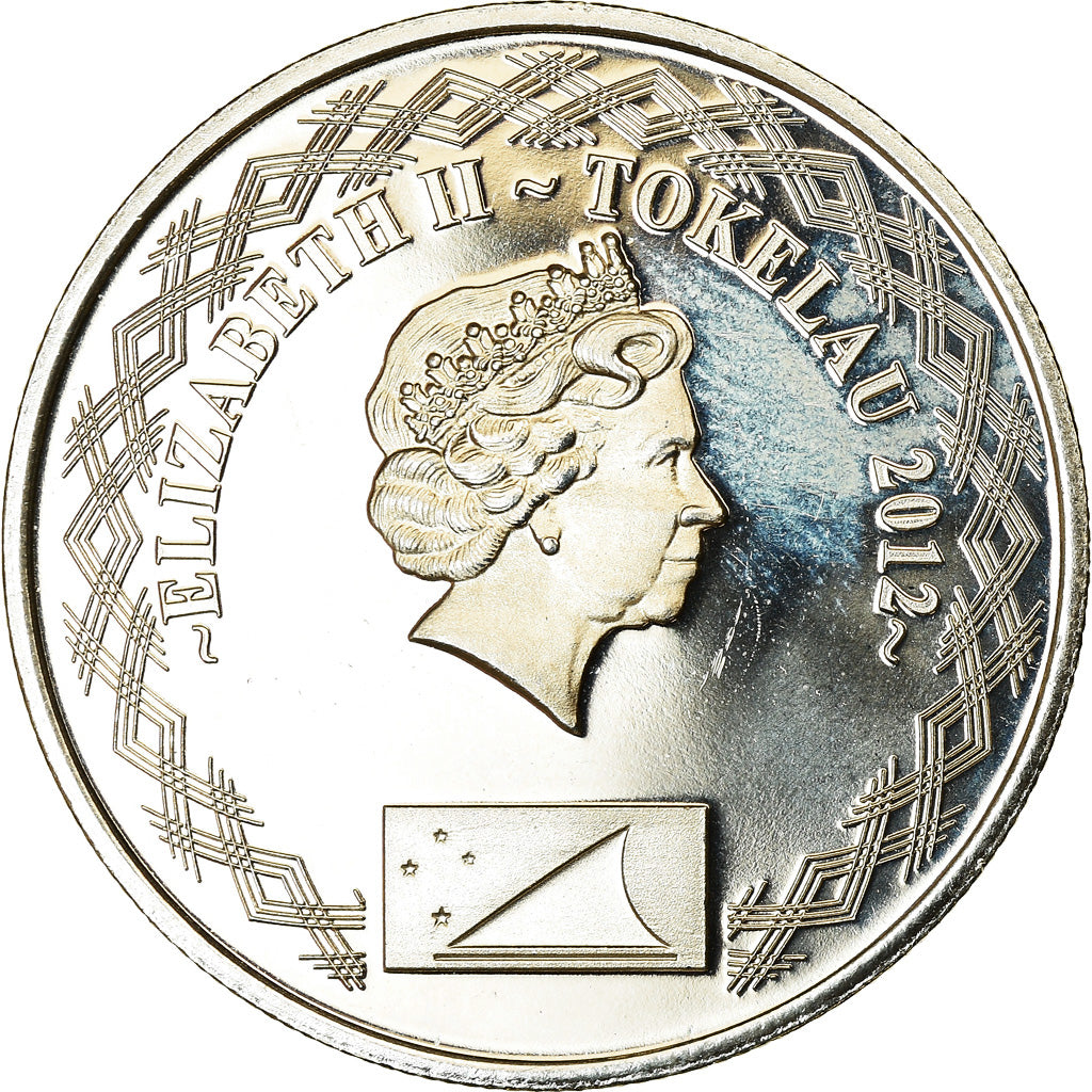 Coin, Tokelau, 20 Cents, 2012, MS(63), Cupro-nickel