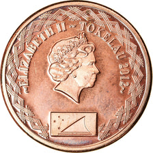 Coin, Tokelau, 2 Cents, 2012, MS(63), Bronze