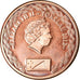Coin, Tokelau, 2 Cents, 2012, MS(63), Bronze