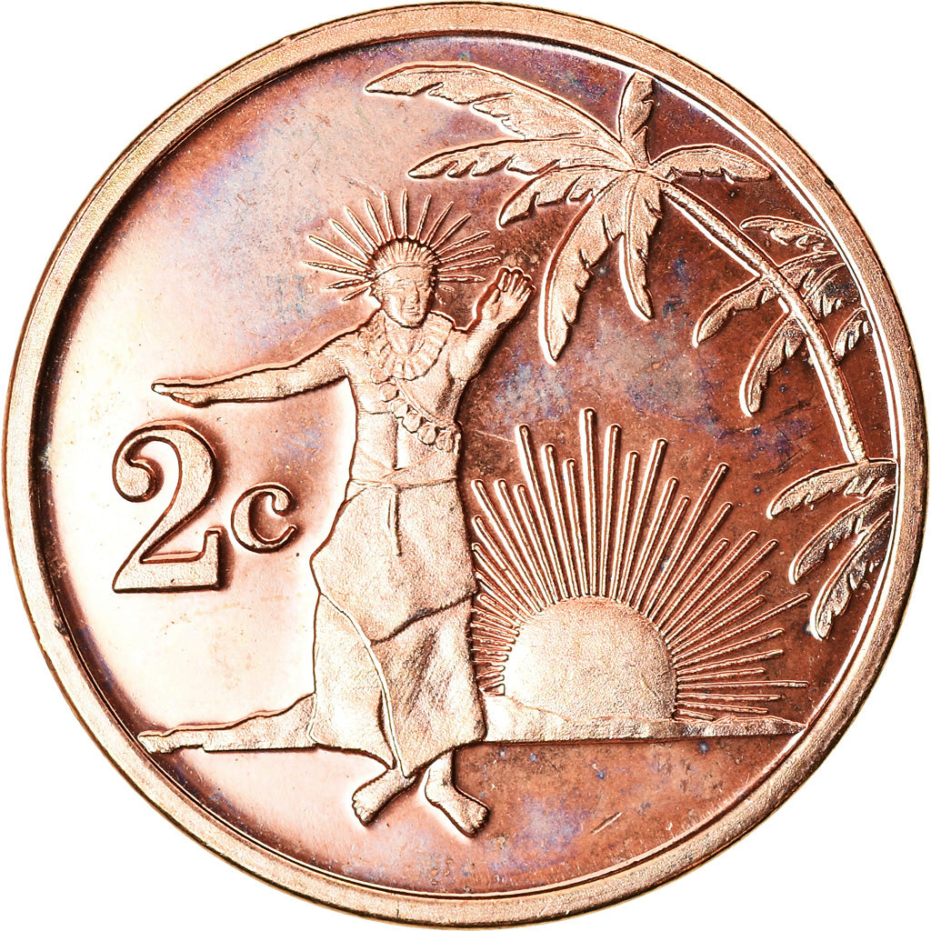 Coin, Tokelau, 2 Cents, 2012, MS(63), Bronze