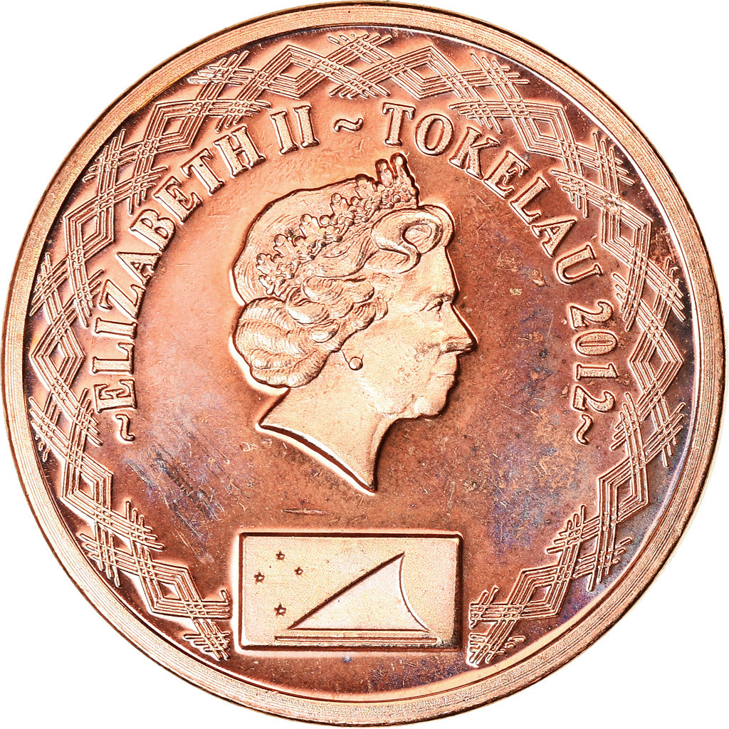 Moneta, Tokelau, 2 Cents, 2012, MS(63), Bronze