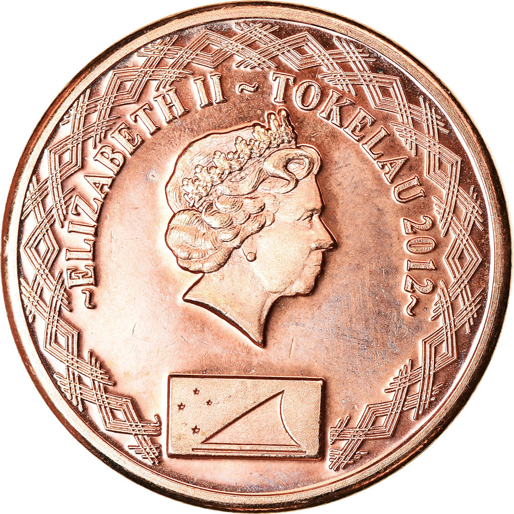 Moneta, Tokelau, 2 Cents, 2012, MS(63), Bronze