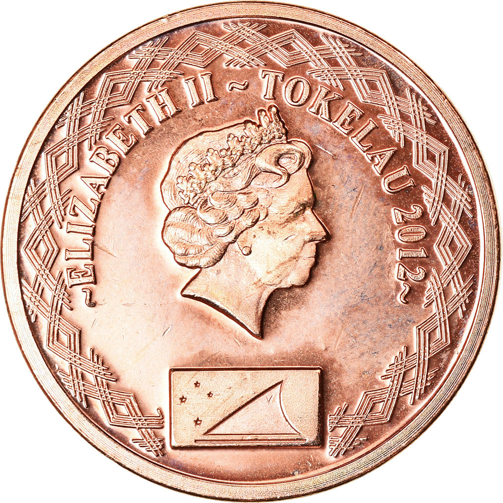 Moneta, Tokelau, 2 Cents, 2012, MS(63), Bronze