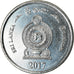 Coin, Sri Lanka, Rupee, 2017, MS(63), Stainless Steel