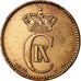 Munten, Denemarken, Christian IX, 2 Öre, 1875, ZF+, Bronze, KM:793.1