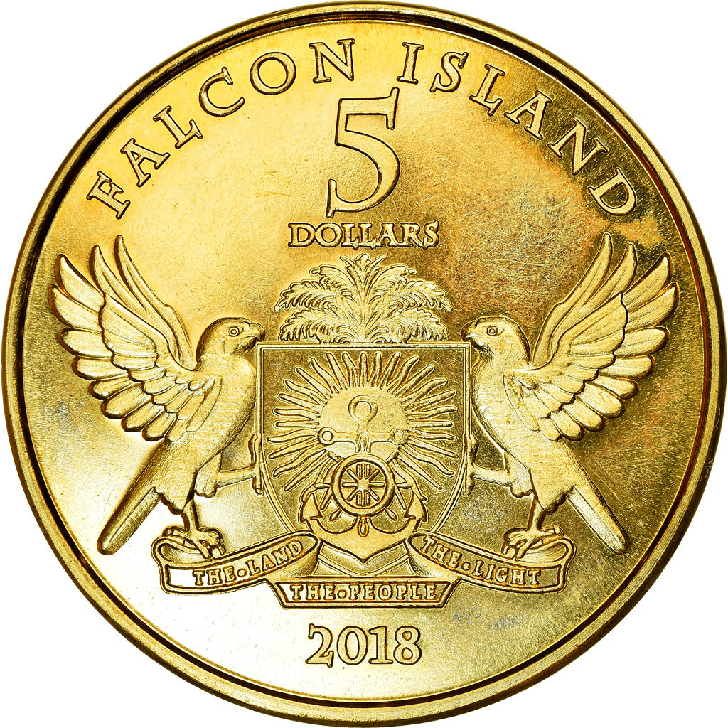 Coin, Australia, 5 Dollars, 2018, Falcon Islands - Balbuzard pêcheur, MS(63)