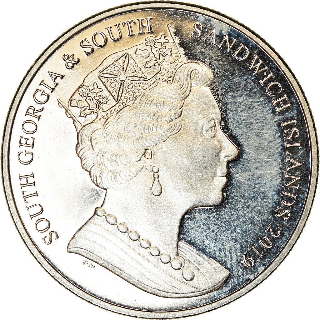 Monnaie, South Georgia and the South Sandwich Islands, 2 Pounds, 2019, Reine