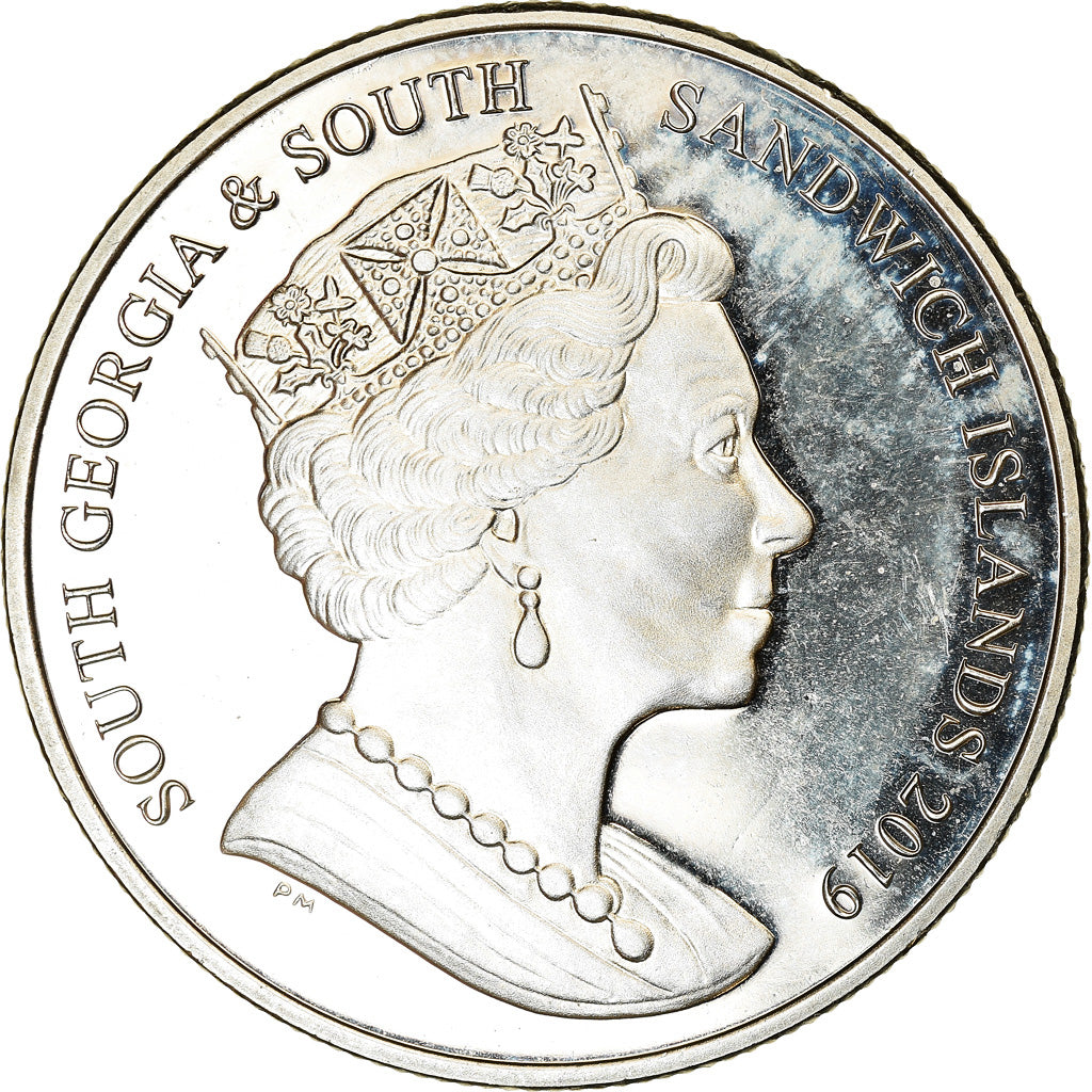 Monnaie, South Georgia and the South Sandwich Islands, 2 Pounds, 2019, Reine