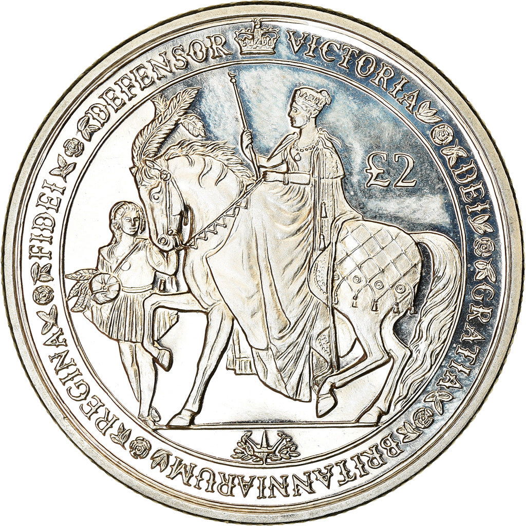 Monnaie, South Georgia and the South Sandwich Islands, 2 Pounds, 2019, Reine