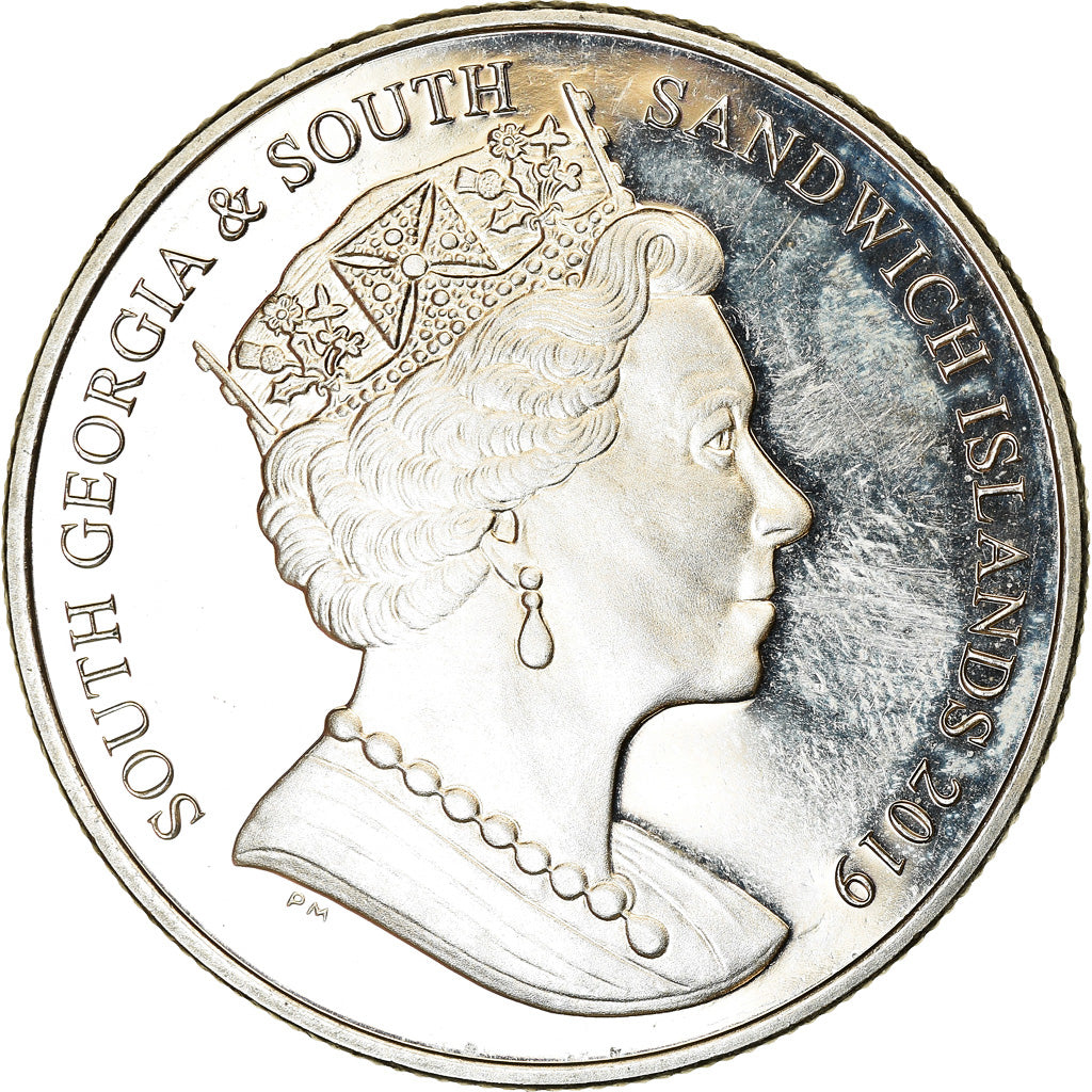 Monnaie, South Georgia and the South Sandwich Islands, 2 Pounds, 2019, Reine