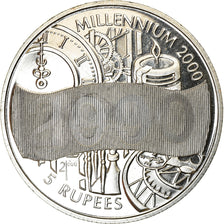 Coin, Seychelles, 5 Rupees, 2000, British Royal Mint, Millénaire, MS(63)