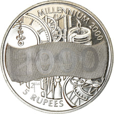 Coin, Seychelles, 5 Rupees, 2000, British Royal Mint, Millénaire, MS(63)