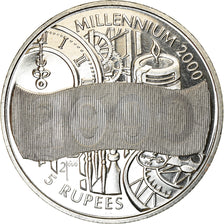 Coin, Seychelles, 5 Rupees, 2000, British Royal Mint, Millénaire, MS(63)