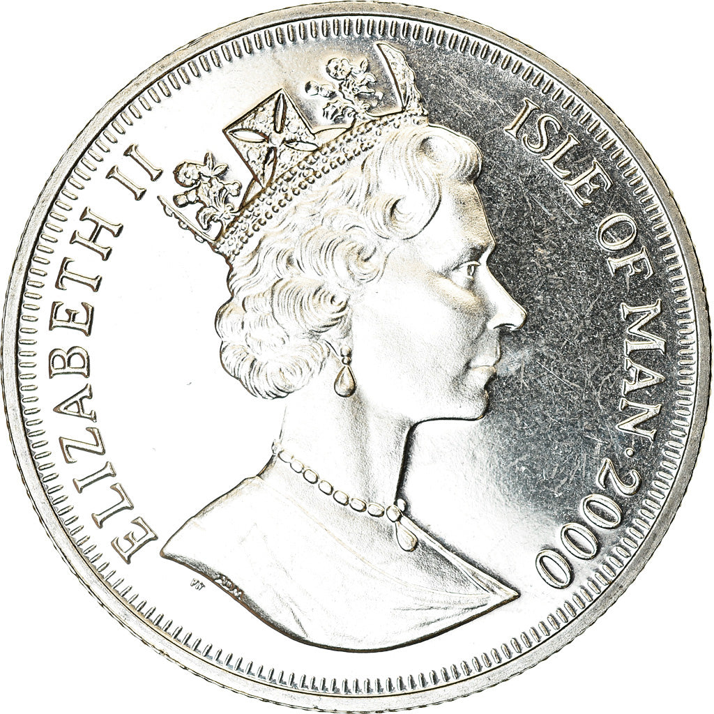 Coin, Isle of Man, Crown, 2000, Pobjoy Mint, Francisco Pizarro, MS(63)
