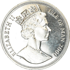 Moneda, Isla de Man, Crown, 2000, Pobjoy Mint, Francisco Pizarro, SC