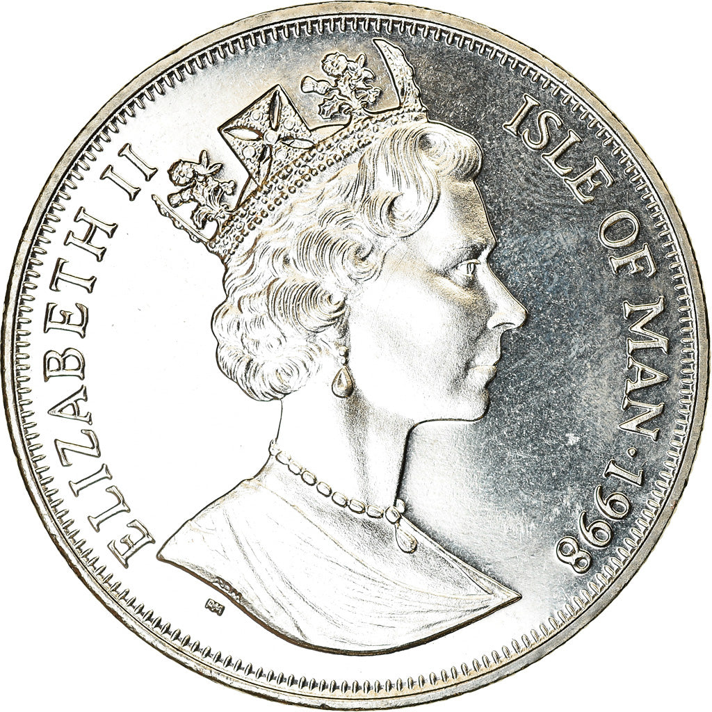 Coin, Isle of Man, Crown, 1998, Pobjoy Mint, Vasco de Gama, MS(63)
