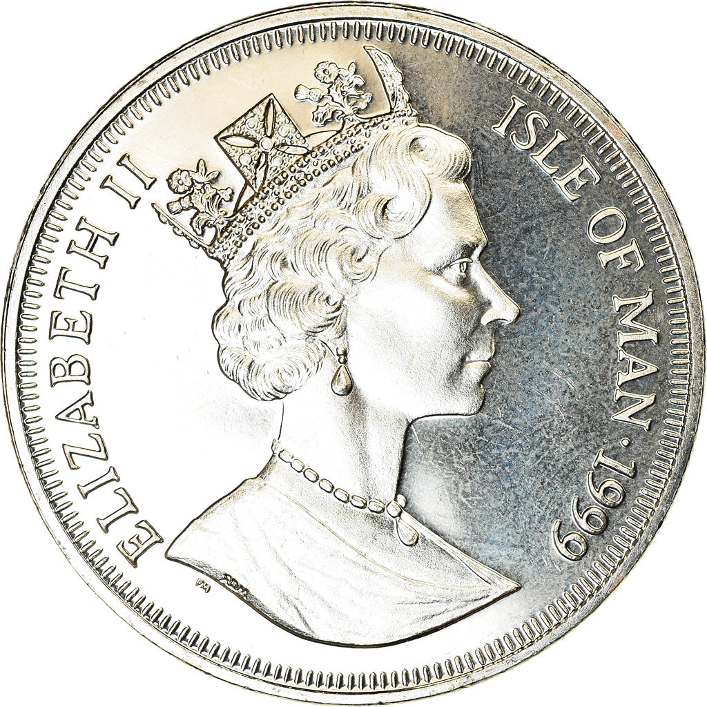 Coin, Isle of Man, Crown, 1999, Pobjoy Mint, Robert Falcon Scott, MS(63)