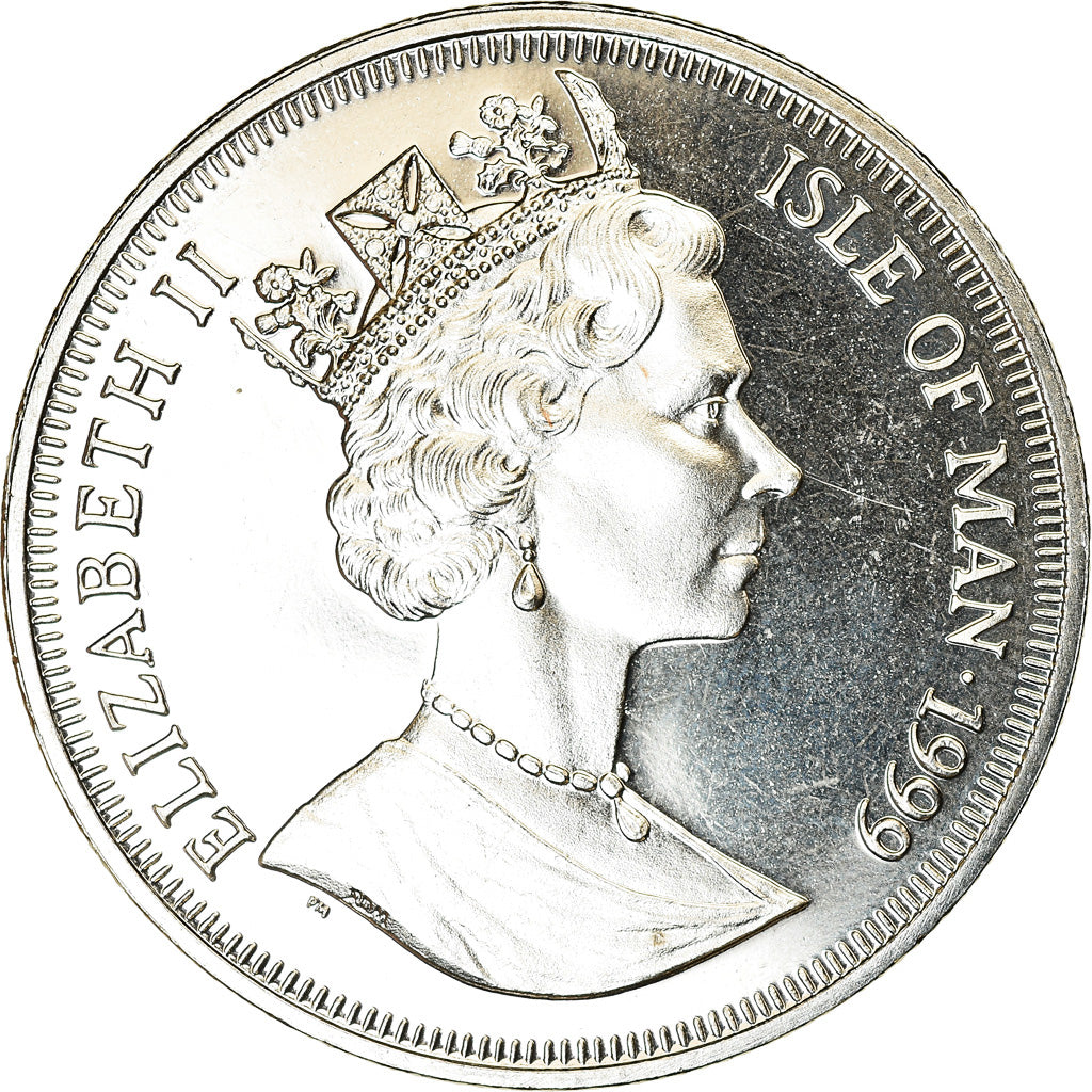 Coin, Isle of Man, Crown, 1999, Pobjoy Mint, Robert Falcon Scott, MS(63)