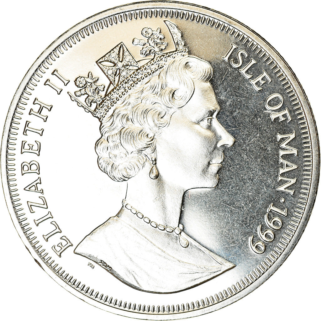 Coin, Isle of Man, Crown, 1999, Pobjoy Mint, Robert Falcon Scott, MS(63)