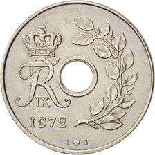 Denmark, Frederik IX, 25 Öre, 1972, Copenhagen,AU(50-53),Copper-nickel, KM 855.2