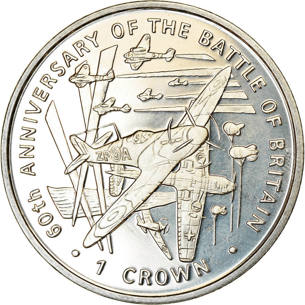 Coin, Isle of Man, Crown, 2000, Pobjoy Mint, Bataille d'Angleterre, MS(63)