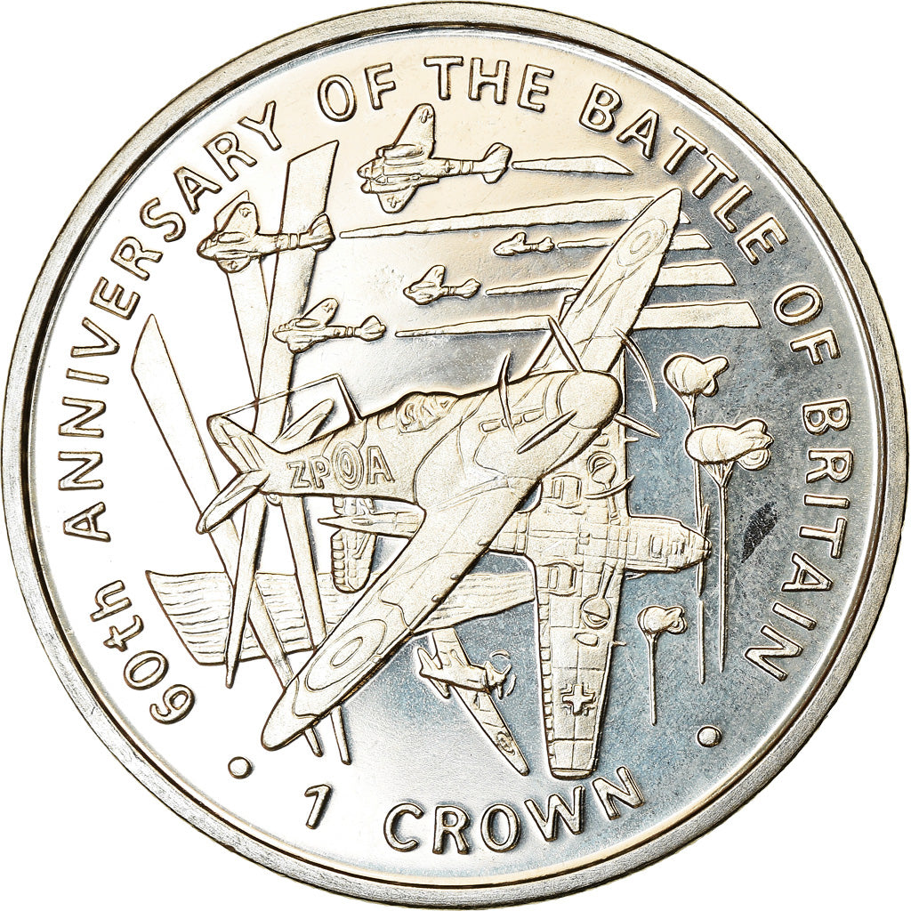 Coin, Isle of Man, Crown, 2000, Pobjoy Mint, Bataille d'Angleterre, MS(63)