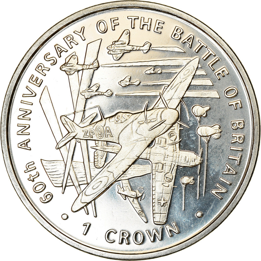 Coin, Isle of Man, Crown, 2000, Pobjoy Mint, Bataille d'Angleterre, MS(63)