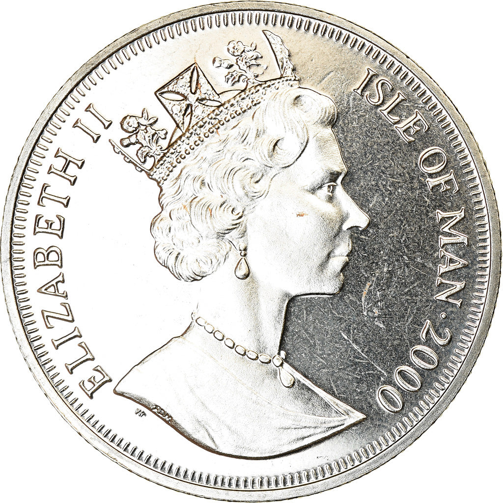 Coin, Isle of Man, Crown, 2000, Pobjoy Mint, Willem Barents, MS(63)