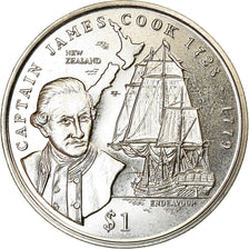 Coin, Liberia, Dollar, 1999, Capitaine James Cook, MS(63), Cupro-nickel