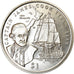 Coin, Liberia, Dollar, 1999, Capitaine James Cook, MS(63), Cupro-nickel