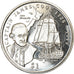 Coin, Liberia, Dollar, 1999, Capitaine James Cook, MS(63), Cupro-nickel