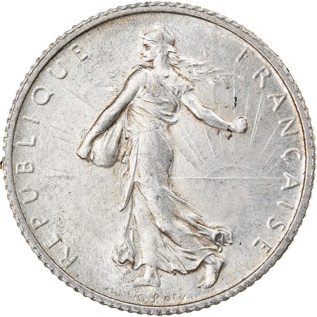 Coin, France, Semeuse, Franc, 1906, Paris, EF(40-45), Silver, KM:844.1